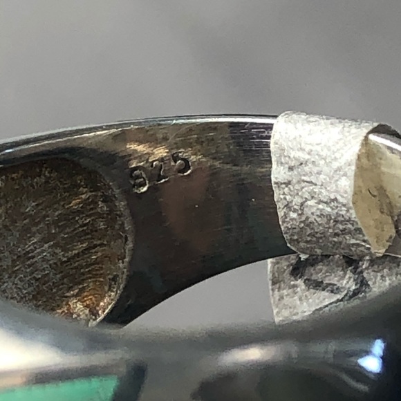 Rhodochrosite Signet Ring Cushion Pink 925 Silver Square Semi Precious Sz 8.25 - Picture 8 of 16